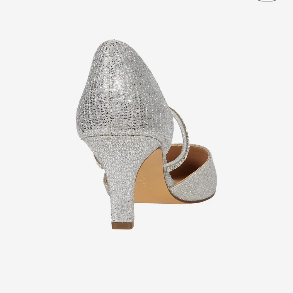 NEW NINA SILVER SHIMMER BRYSTOL D'ORSAY DRESS PUMP SIZE 9 - Picture 14 of 15